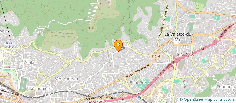 localisation de l'entreprise SPORTSOLUTIONS  TOULON