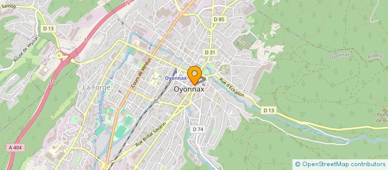 localisation de l'entreprise SPORTSWEAR OYONNAX à OYONNAX