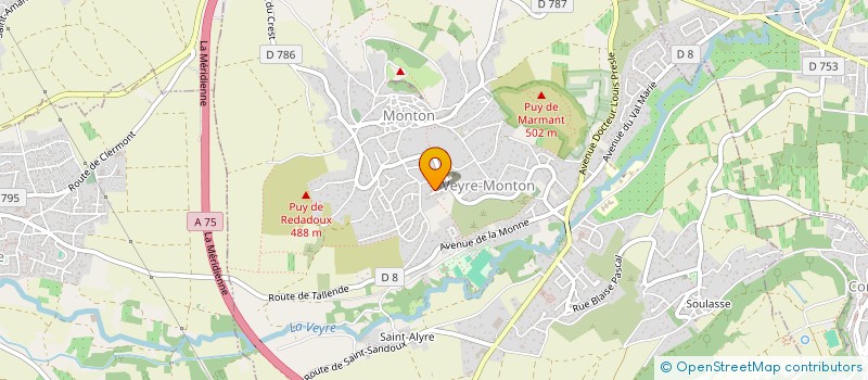 localisation de l'entreprise SPORTVIL ETABLISSEMENTS BALDASSINI  VEYRE-MONTON