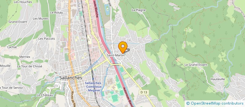 localisation de l'entreprise SPOT  SALLANCHES