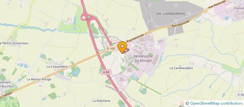 localisation de l'entreprise SPOT FONCIER  ESSARTS-EN-BOCAGE