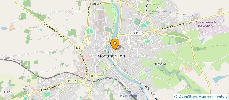 localisation de l'entreprise SPOT MULTIMEDIA  MONTMORILLON