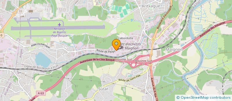 localisation de l'entreprise SPOT & RIDE à ANGLET