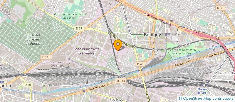 localisation de l'entreprise SPOTS à BOBIGNY