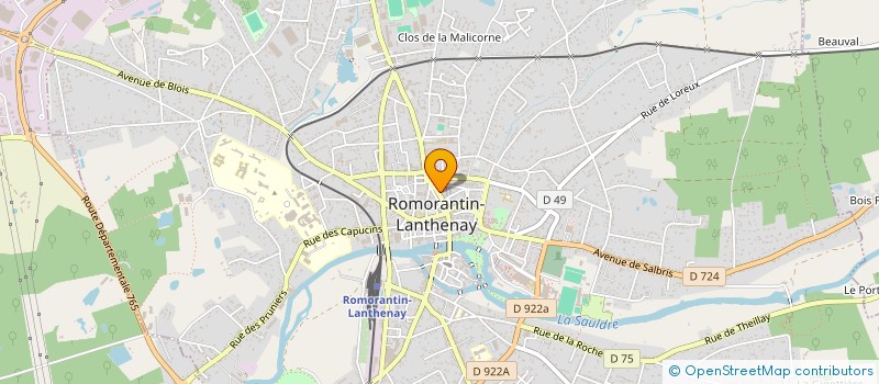 localisation de l'entreprise SPOUTNIK  ROMORANTIN-LANTHENAY