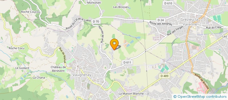 localisation de l'entreprise SPOUTNIK  VAUGNERAY