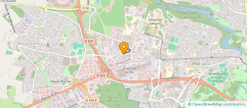 localisation de l'entreprise SPOUTNIK AGENCY  BEAUCOUZE