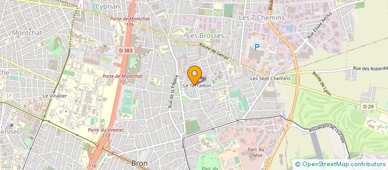 localisation de l'entreprise SPP à BRON