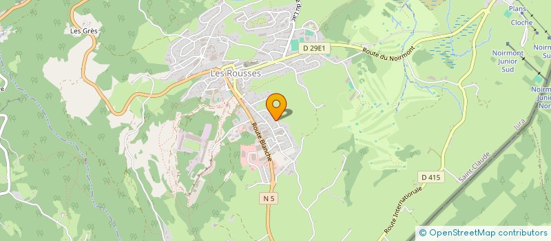 localisation de l'entreprise SPP MOTORS  LES ROUSSES