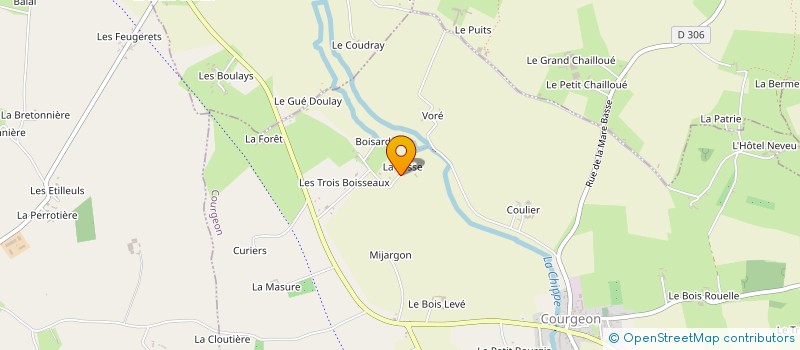 localisation de l'entreprise SPPH à COURGEON