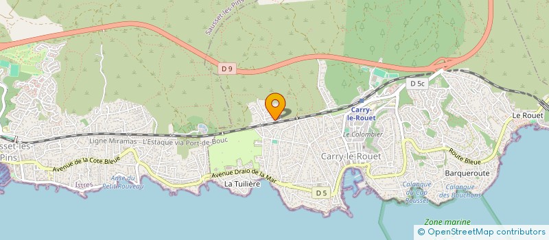 localisation de l'entreprise SPPS OCEAN INDIEN  CARRY-LE-ROUET