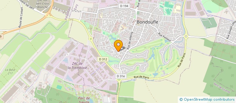 localisation de l'entreprise SPR AUTOMOBILE  BONDOUFLE