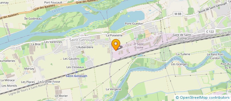 localisation de l'entreprise SPR PALETTES  LA RICHE