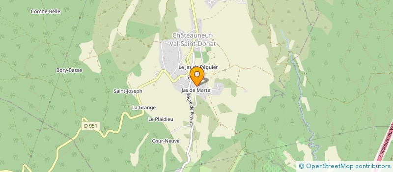 localisation de l'entreprise SPRAU FRANCE à CHATEAUNEUF-VAL-SAINT-DONAT