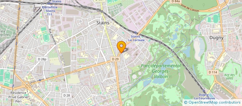 localisation de l'entreprise SPRC BATIMENT à STAINS