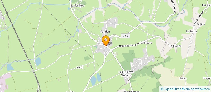 localisation de l'entreprise SPREST 42  CIVENS