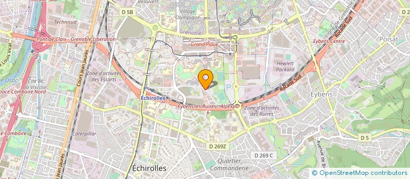 localisation de l'entreprise SPRETEC - SOCIETE POUR REALISATION D ENSEMBLES TECHNIQUES à ECHIROLLES