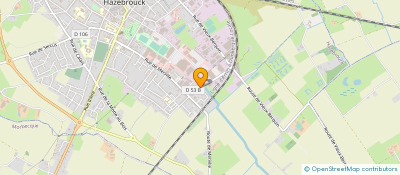 localisation de l'entreprise SPRIET NG  HAZEBROUCK