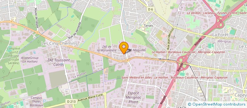 localisation de l'entreprise SPRIIINT  MERIGNAC