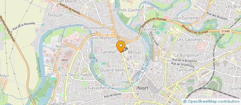 localisation de l'entreprise SPRING  NIORT