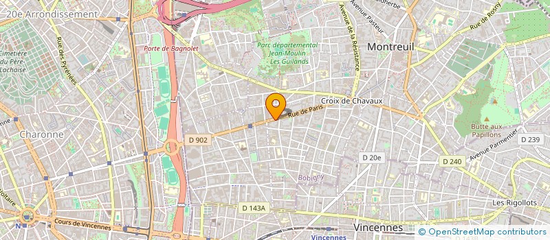 localisation de l'entreprise SPRING CARE à MONTREUIL