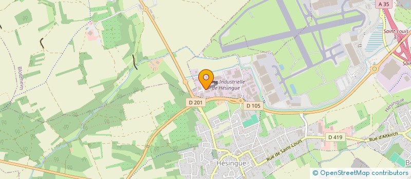 localisation de l'entreprise SPRINGINSFELD  HESINGUE