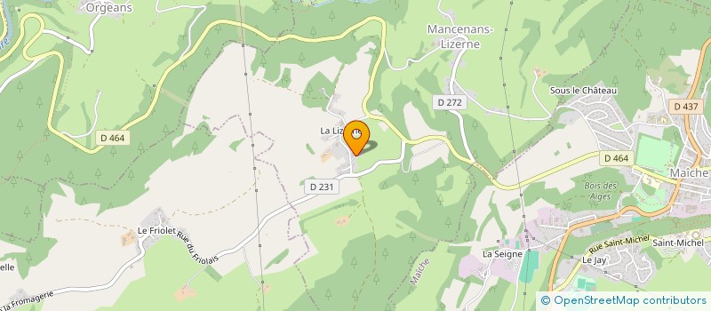 localisation de l'entreprise SPRINGTEAM  MANCENANS-LIZERNE