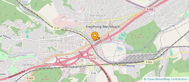 localisation de l'entreprise SPRINK R  FREYMING-MERLEBACH