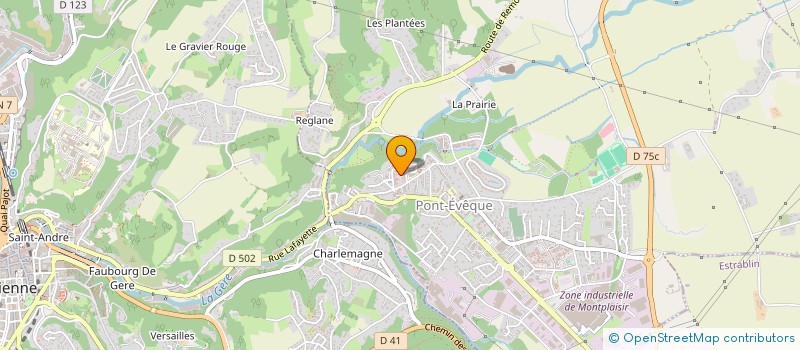 localisation de l'entreprise SPRINKL  PONT-EVEQUE