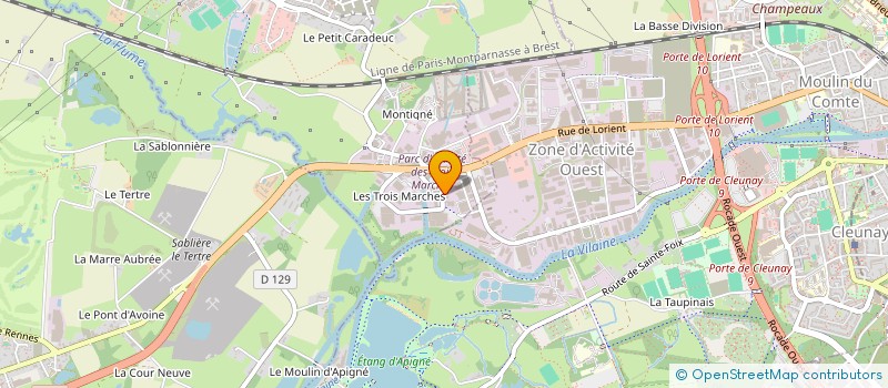 localisation de l'entreprise SPRINKLAB  VEZIN-LE-COQUET