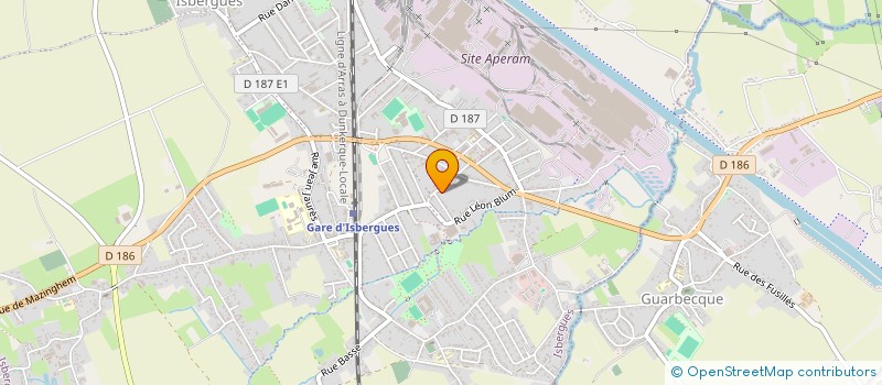 localisation de l'entreprise SPRINKLERS TUYAUTERIE SERRURERIE  ISBERGUES