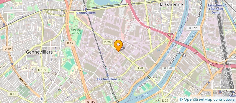 localisation de l'entreprise SPRINT à GENNEVILLIERS