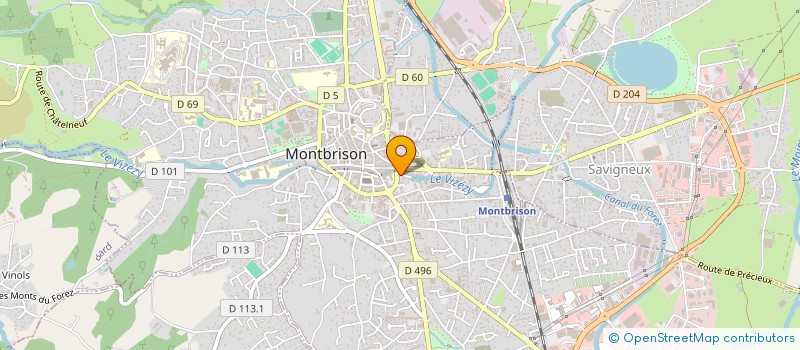 localisation de l'entreprise SPRINT à MONTBRISON
