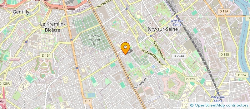 localisation de l'entreprise SPRINT à IVRY-SUR-SEINE