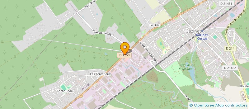 localisation de l'entreprise SPRINT BOX  PESSAC