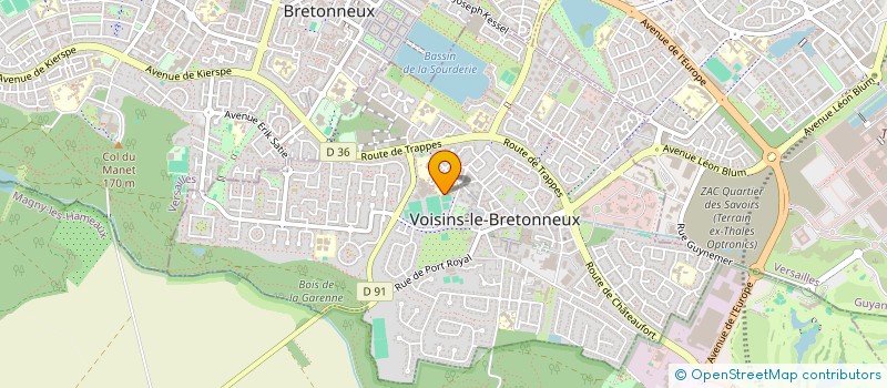 localisation de l'entreprise SPRINT'HEURE à VOISINS-LE-BRETONNEUX
