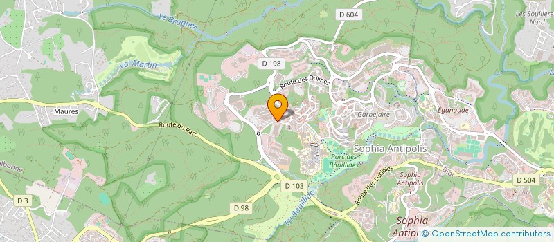 localisation de l'entreprise SPRINTCODES à VALBONNE