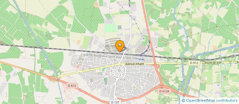 localisation de l'entreprise SPRINTER à VIAS