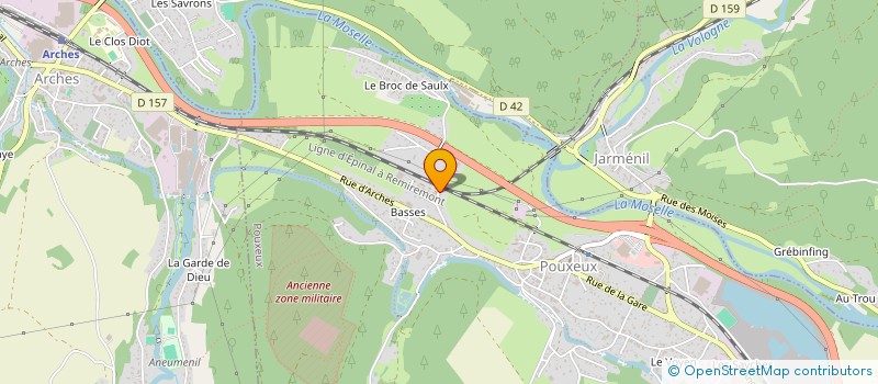 localisation de l'entreprise SPRODUCTION  POUXEUX