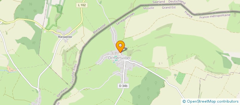 localisation de l'entreprise SPRUNCK  ORMERSVILLER