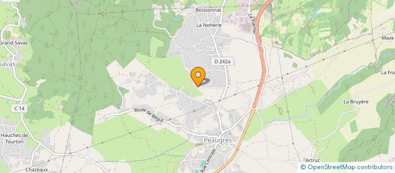 localisation de l'entreprise SPRVP à PEAUGRES