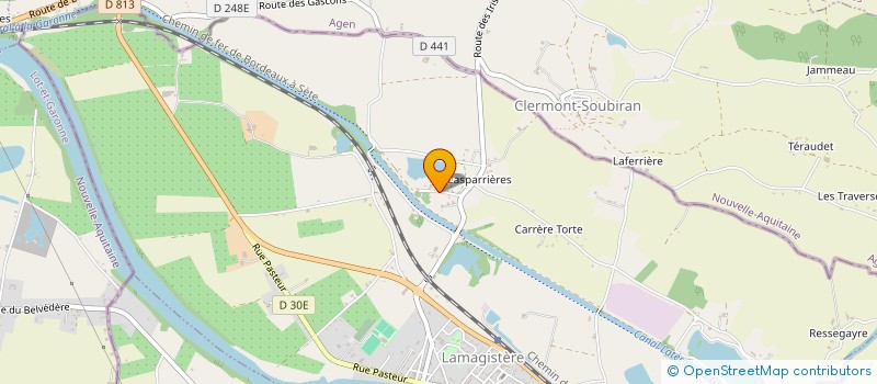 localisation de l'entreprise SPRYNT  LAMAGISTERE