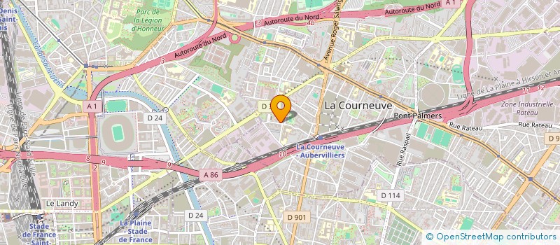 localisation de l'entreprise SPS à LA COURNEUVE
