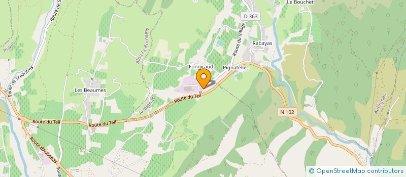 localisation de l'entreprise SPS AGRICOLE  LE TEIL