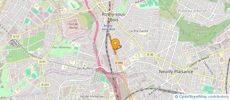 localisation de l'entreprise SPS CONNECT à ROSNY-SOUS-BOIS