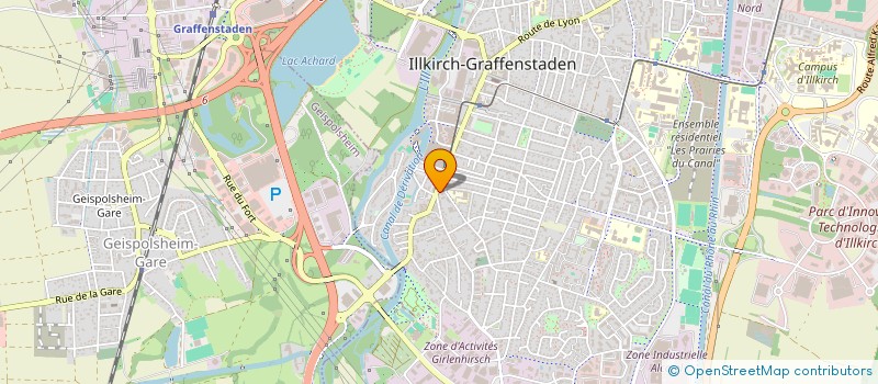 localisation de l'entreprise SPS-DIAG-ALSACE  ILLKIRCH-GRAFFENSTADEN