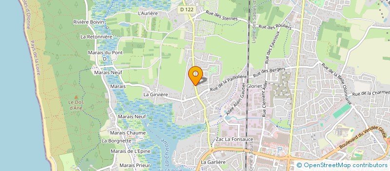 localisation de l'entreprise SPS LES HALLES 2004 à LES SABLES D'OLONNE