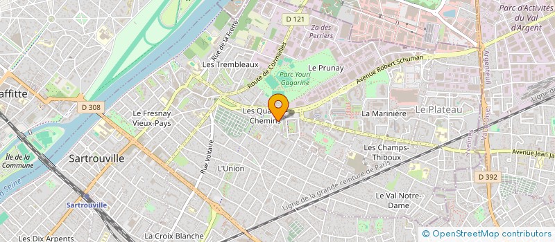 localisation de l'entreprise SPS NETTOYAGE  SARTROUVILLE