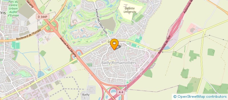 localisation de l'entreprise SPS PRESSING  BAILLY-ROMAINVILLIERS