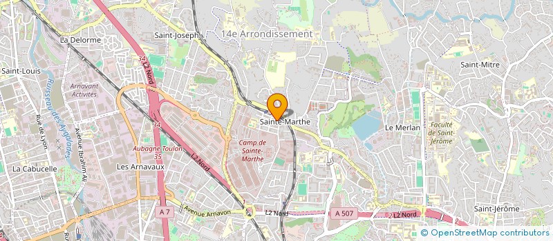 localisation de l'entreprise SPS ST MARTHE à MARSEILLE